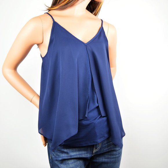 New! Green Envelope Navy  Fly Away Tank Top - Picture 2 of 8